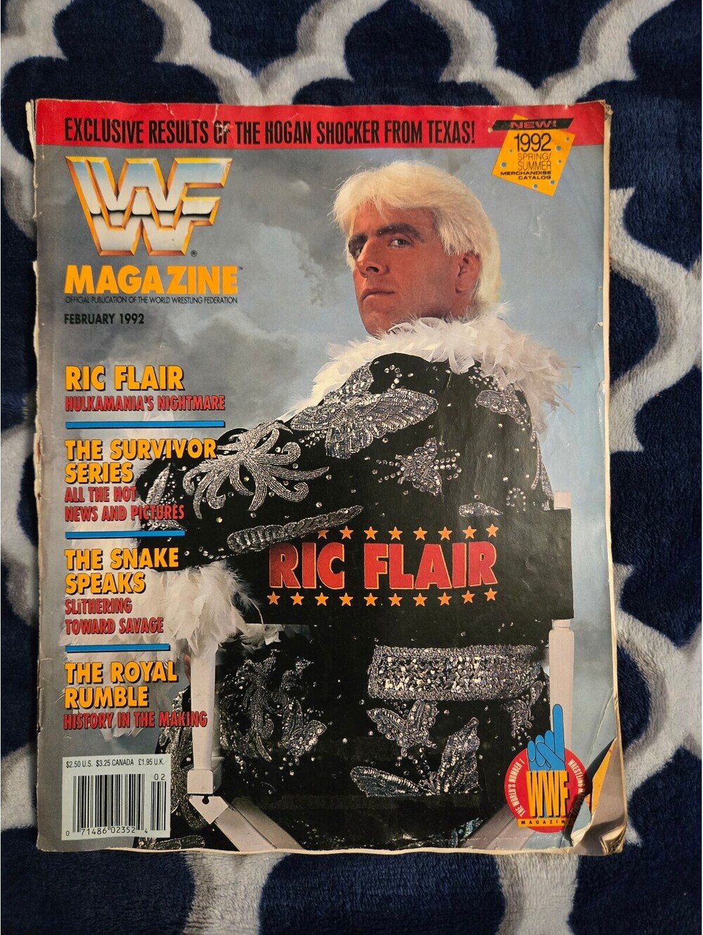 WWF Magazine February 1992 Featuring Ric Flair - Vintage Wrestling Magazine